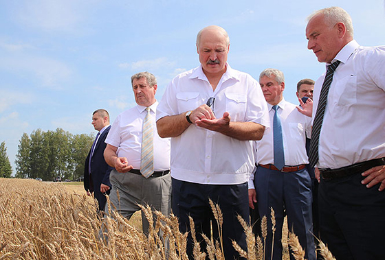■ Александр Лукашенко во время посещения ОАО «Турково»