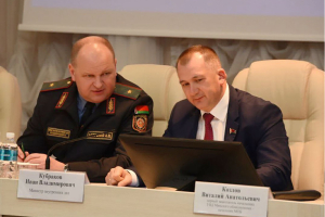 Кубраков провел инструктаж состава органов внутренних дел Минской области перед выборам